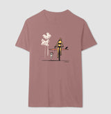 Surf Dog · Baby Look Feminina / Regular Masculina · Verde, Amarelo e Rosa