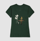 Surf Dog · Baby Look Feminina / Regular Masculina · Verde, Amarelo e Rosa