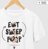 Eat Sleep Poop · Algodão Peruano · Masculina
