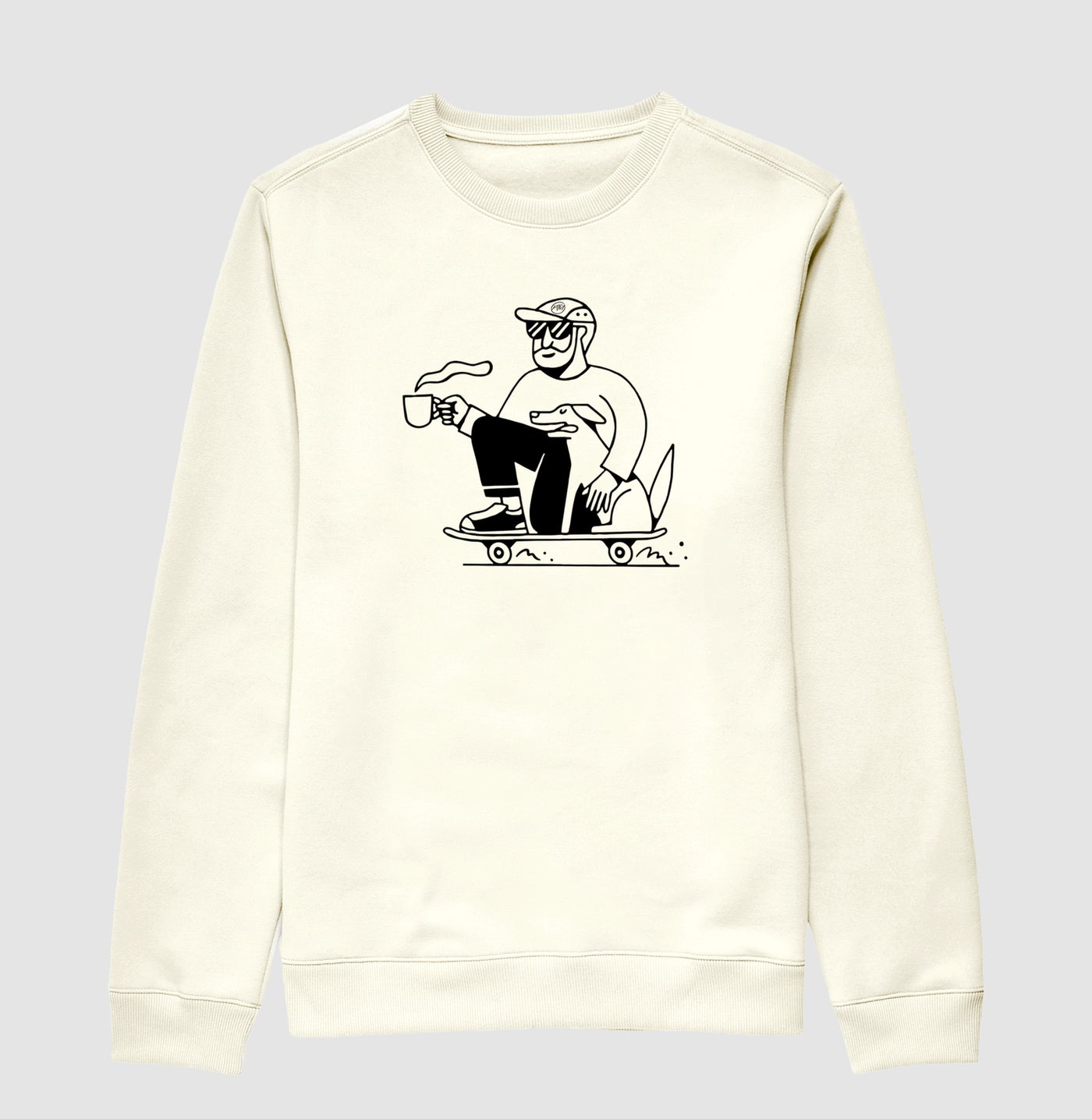 Dog, Skate & Coffee · Suéter Slim