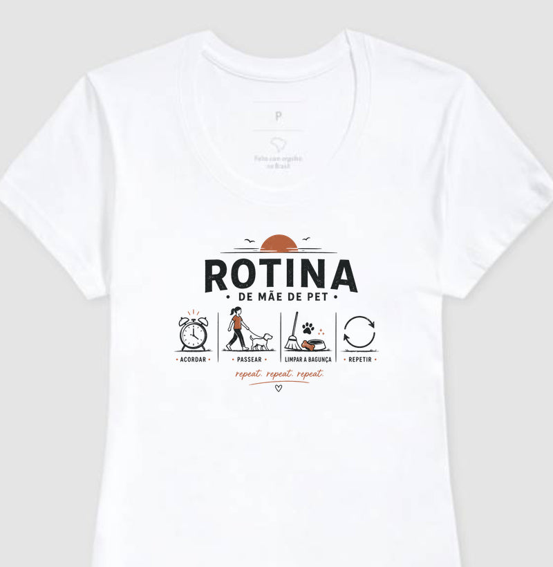 Estampa exclusiva Rotina Mãe de Pet da PattaMansa