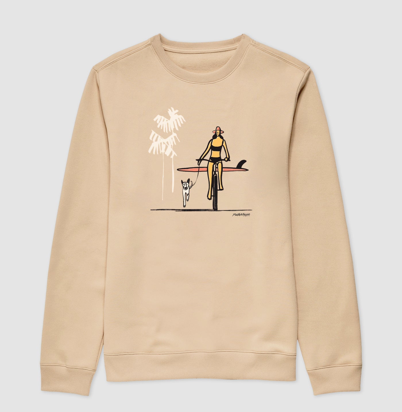 Surf Dog · Suéter Slim · Bege