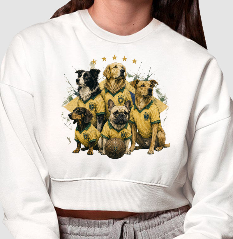 Moletom cropped Seleção Canina PattaMansa
