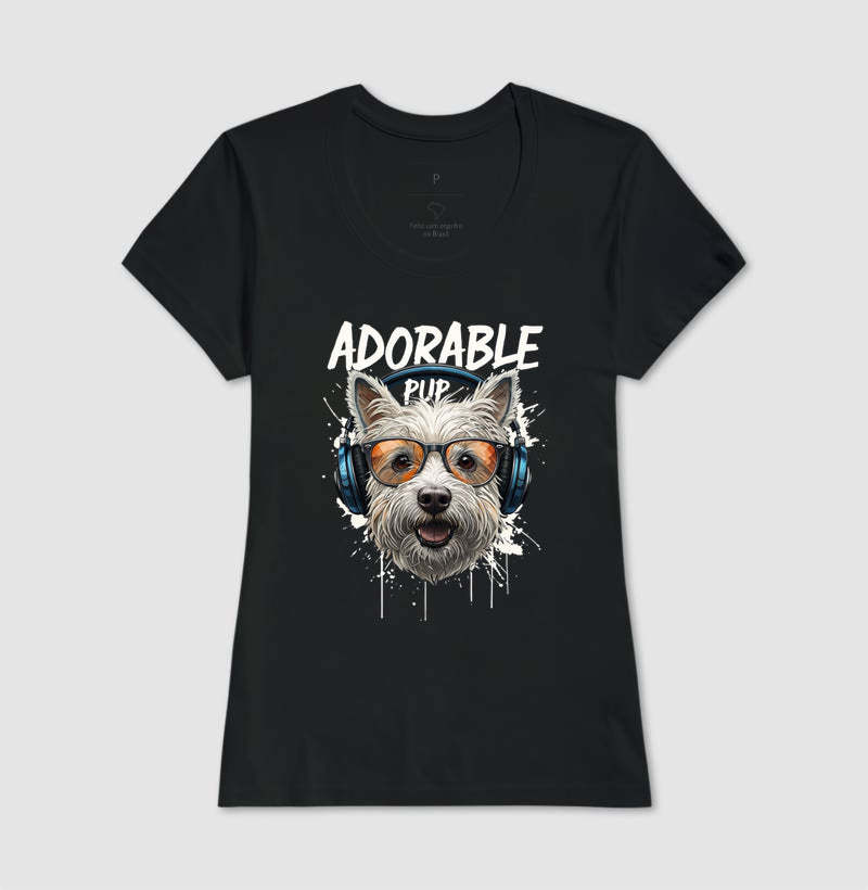 Adorable Pup · Baby Look Feminina / Regular Masculina