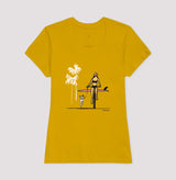 Surf Dog · Baby Look Feminina / Regular Masculina · Verde, Amarelo e Rosa