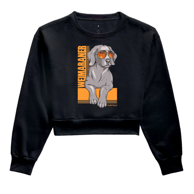 Weimaraner · Moletom Cropped