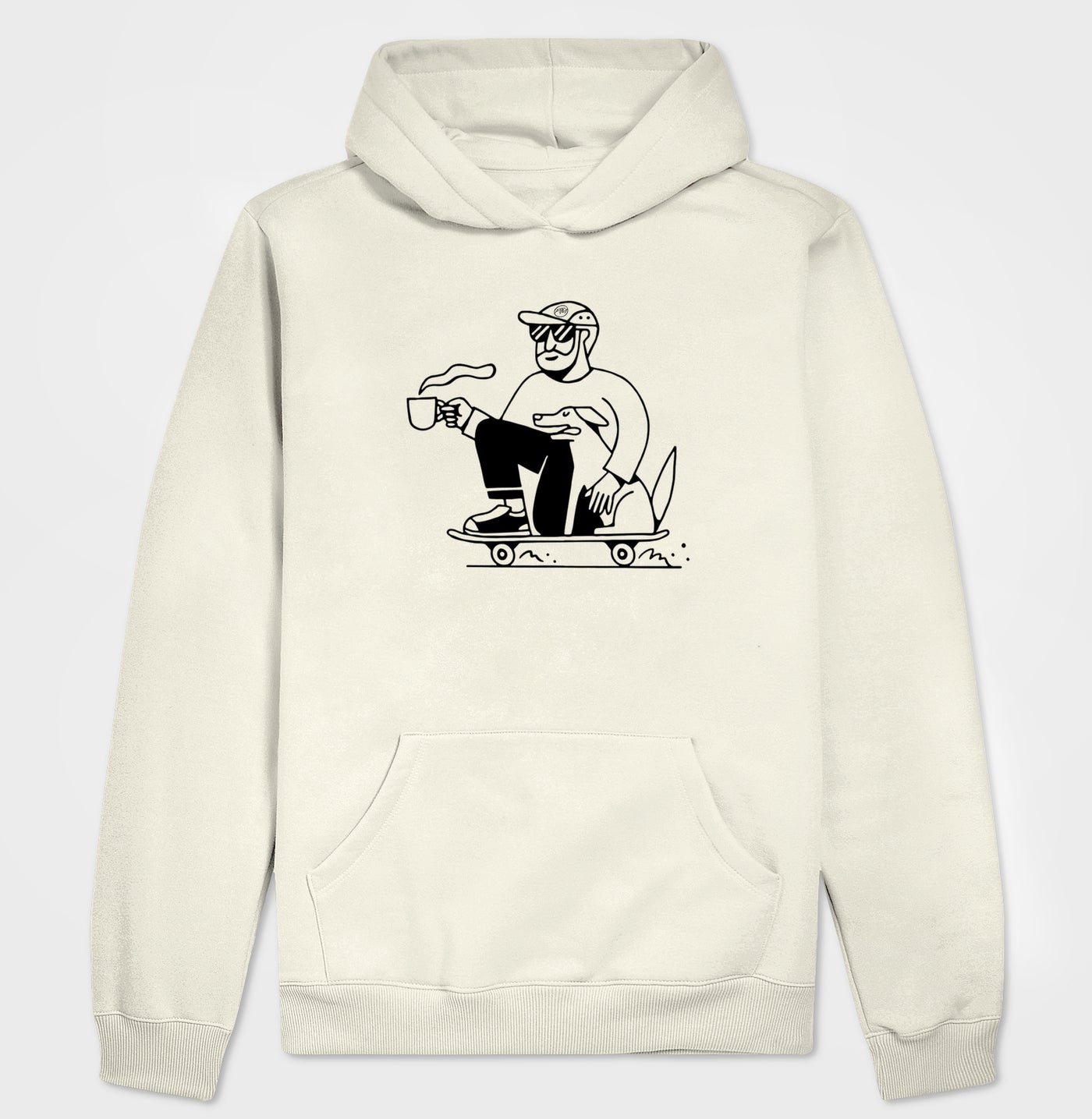 Dog, Skate & Coffee · Hoodie Slim