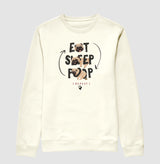 Eat Sleep Poop · Suéter Slim