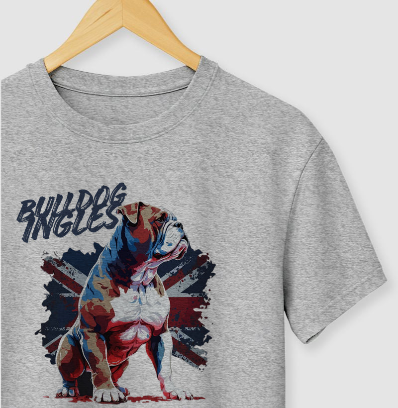 Camiseta Bulldog Inglês baby look e regular PattaMansa