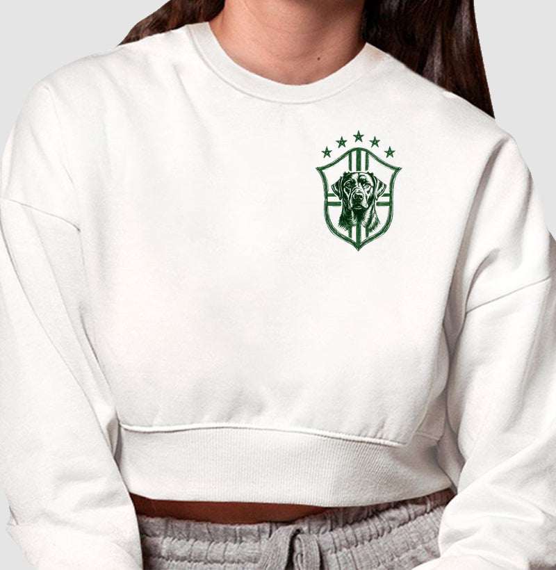 Moletom cropped Caramelo FC PattaMansa