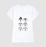 Café com Cachorro · Baby Look Feminina / Regular Masculina