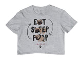 Eat Sleep Poop · Cropped · Feminino