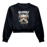 Adorable Pup · Moletom Cropped