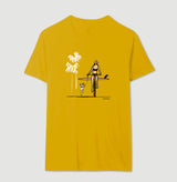 Surf Dog · Baby Look Feminina / Regular Masculina · Verde, Amarelo e Rosa