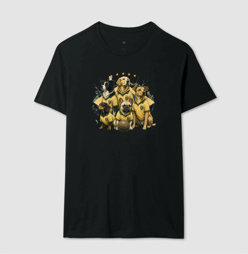 Camiseta regular masculina Seleção Canina PattaMansa